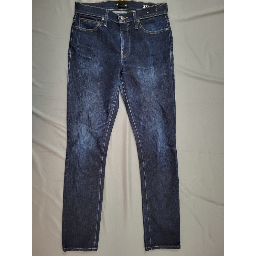 Madewell Mens Skinny Jeans Dark Wash Blue Stretch Denim‎ Size 31 J9499